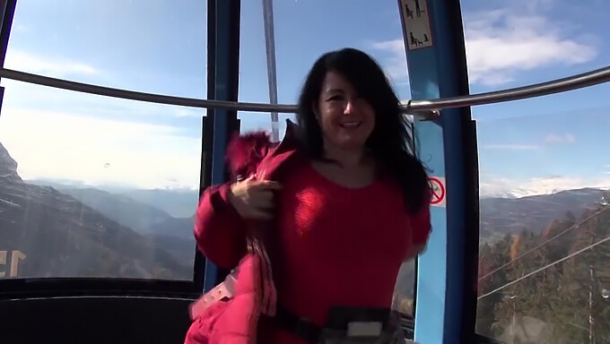 Toying With A Stranger'S Tight Asshole On A Cable Car