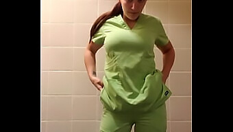 Milf Nurse'S Fantasy: Cumming In Her Scrubs